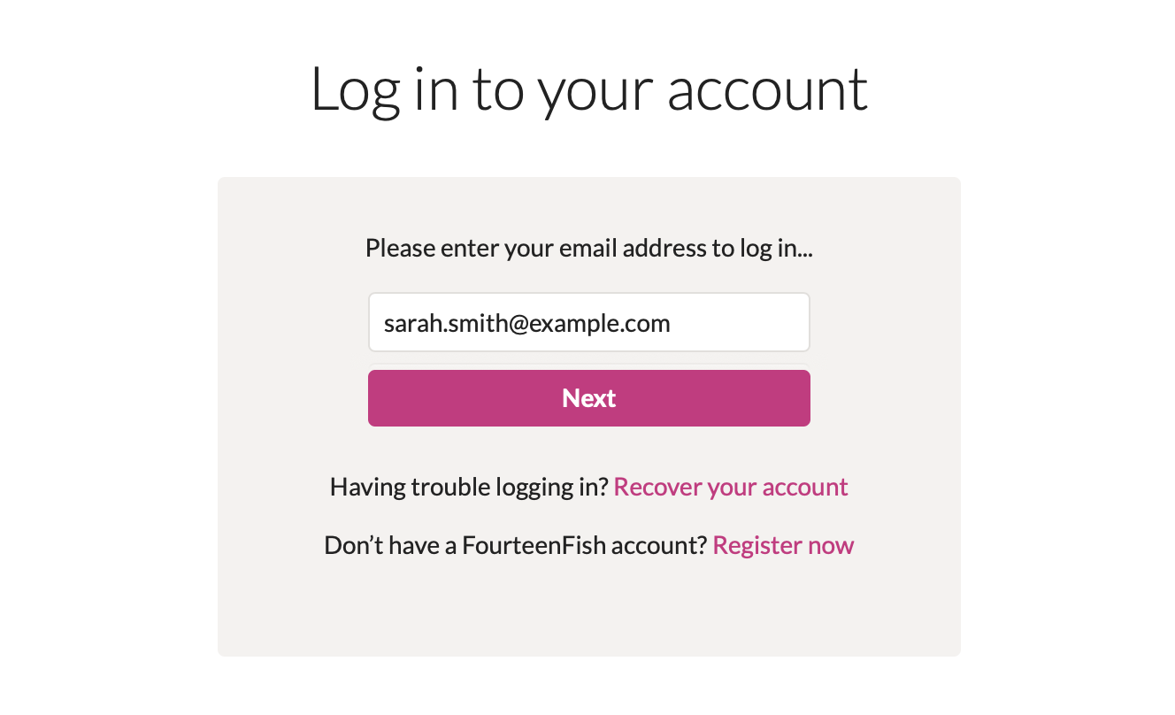 Logging in as an RCGP Trainee – FourteenFish Help Centre